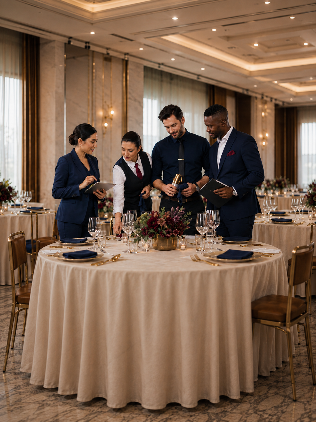 Bartonica attendants delivering professional event services